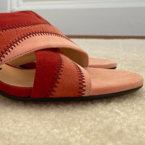 Andrea Gomez Debi mules red & pink-THE color of summer 2023! - Picture 3 of 10